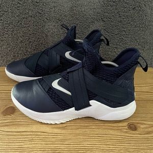 Nike Mens Lebron Soldier 12 TB AT3872-406 Blue Basketball Shoes Sneakers Sz 8.5